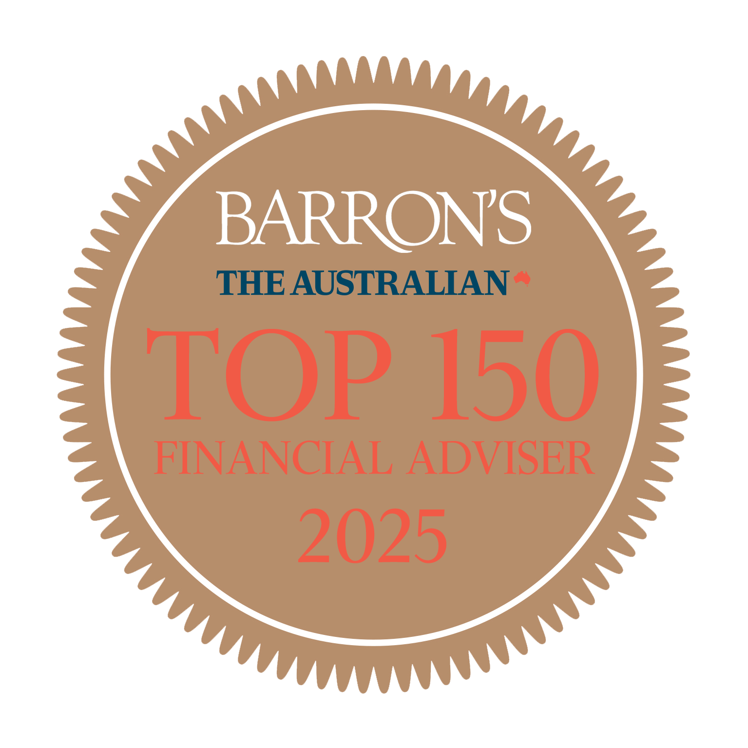 Barron's The Australian Top 150 financial adviser 2025 logo